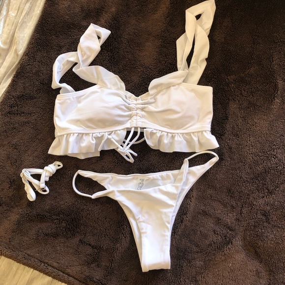 White Bikini Swimsuit - Picture 3 of 6
